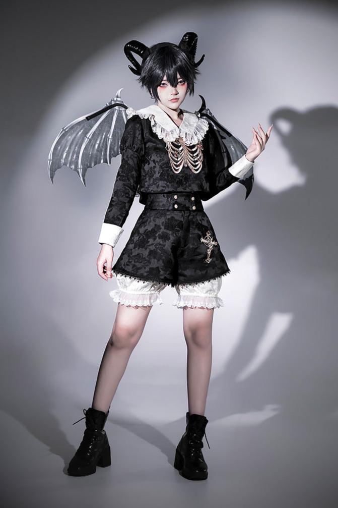 [December 18 Reservation Deadline] Crossbone Original Gothic Prince Shirt Shirt short Pants Suit