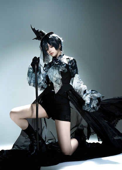 【12月10日予約締切】Bloodstainedプリントポイントテッドカラーシャツ