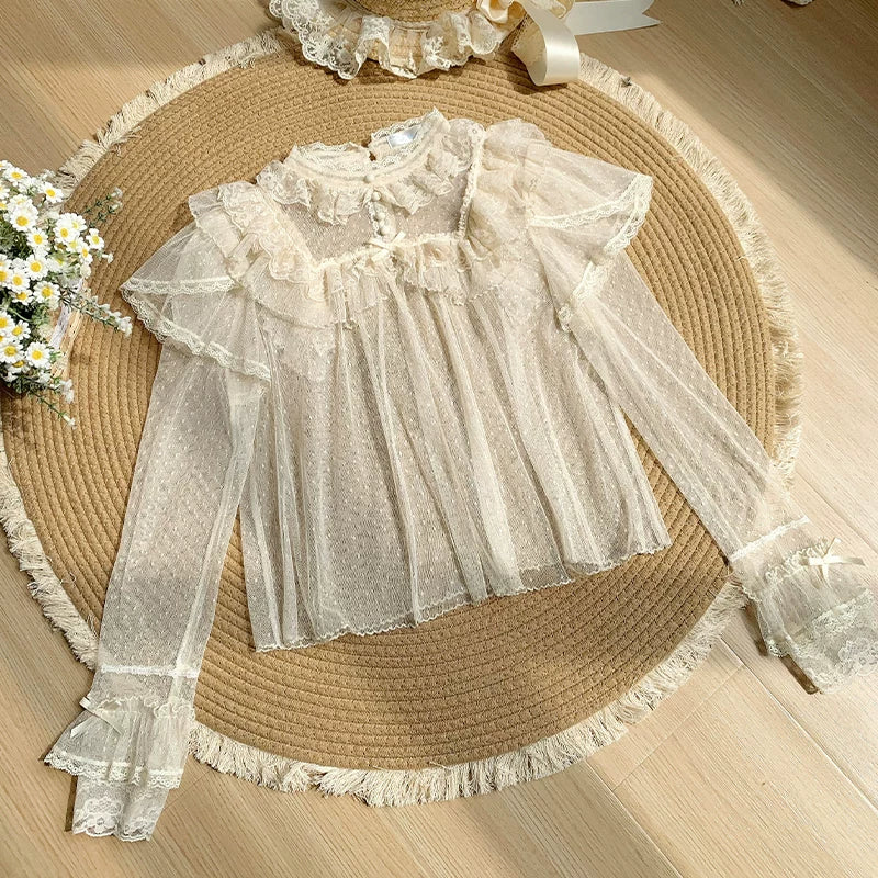 Weißes Korsett-Prinzessin-Lolita-Kleid + Outerwear + Accessoires