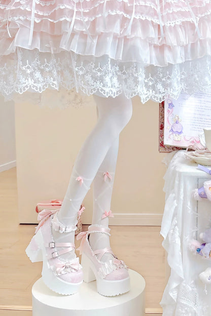 ドリームリボンレースマリージェーンシューズ