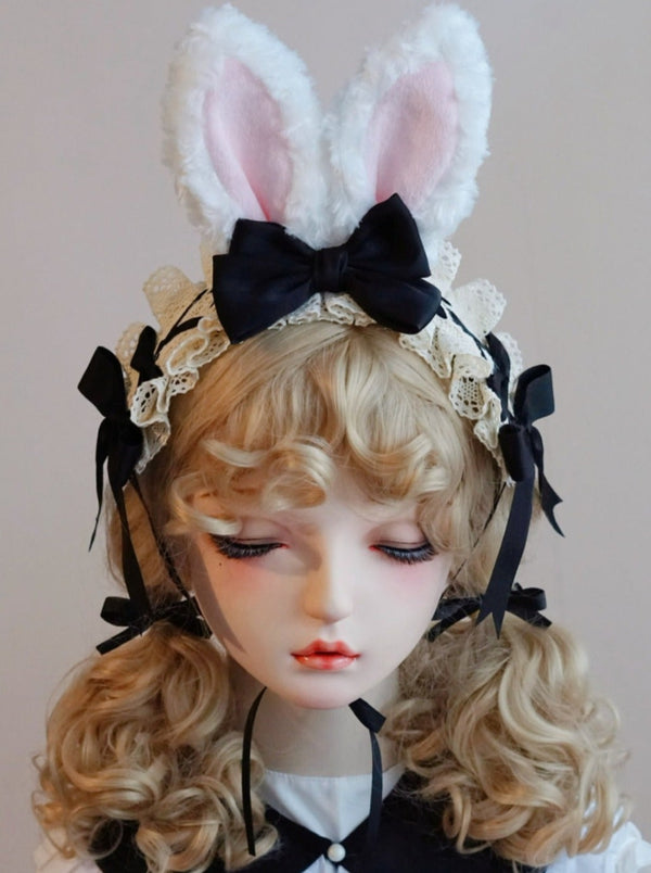 Bunny Ruffle Cotton Hairband