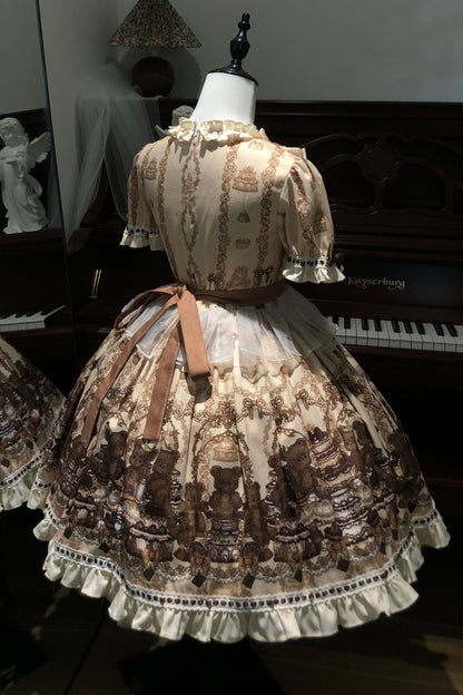 アンティークドールフリルロリータドレス