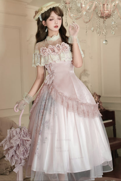 スイートピンクローズエレガントロリータセット