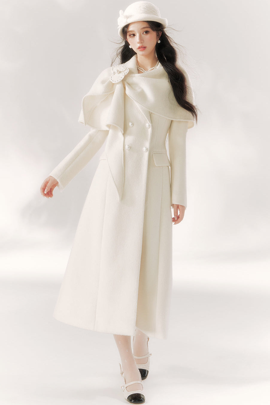 Pure Moon Light Dress Coat