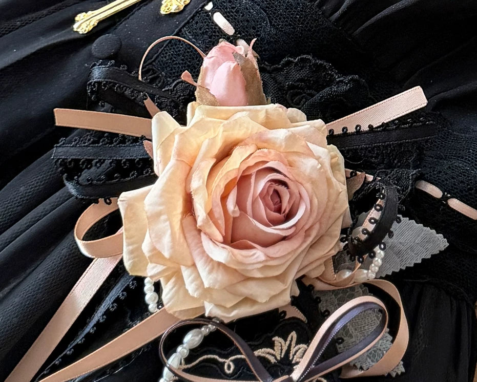 [Vorbestellfrist 22. Juni] Accessoires der Serie mit floraler Stickerei (nur für Käuferinnen des Kleides)
