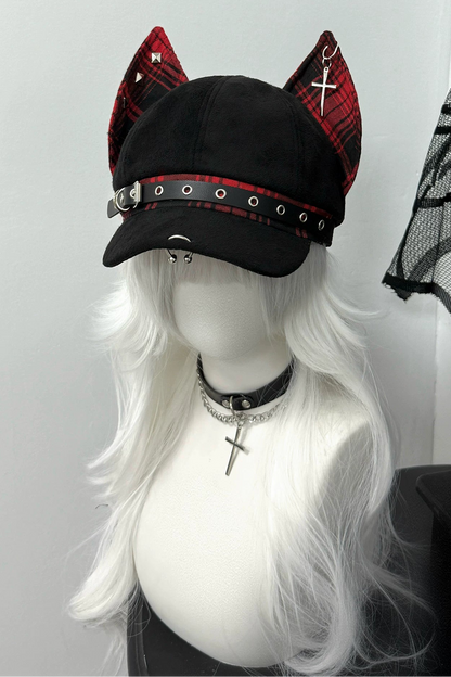 ドーベルマンチェックパンクハット