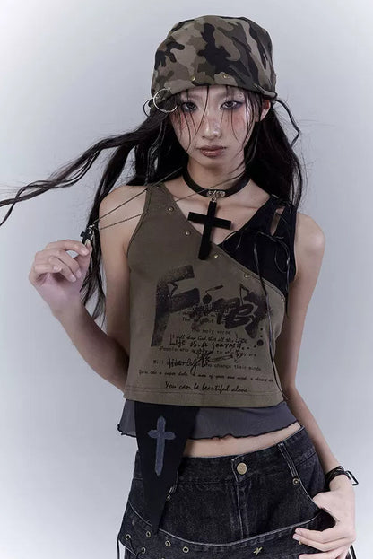 パラレルウェイストランドプリンテッドトップス