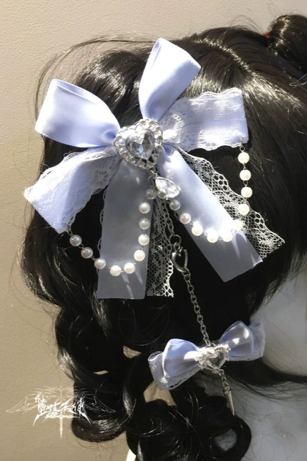 レースリボンサブカルクリップ