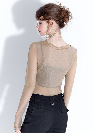 American Retro Sheer Short Tops