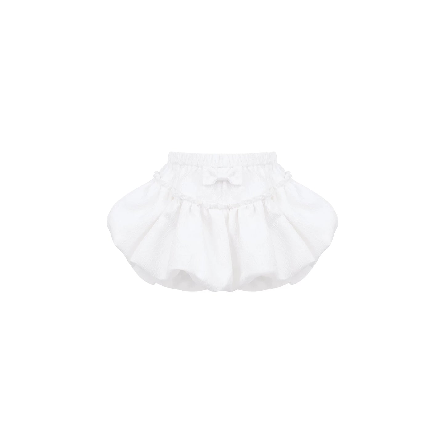 Milchrosa Oberteil + Ballon-Kurzhose