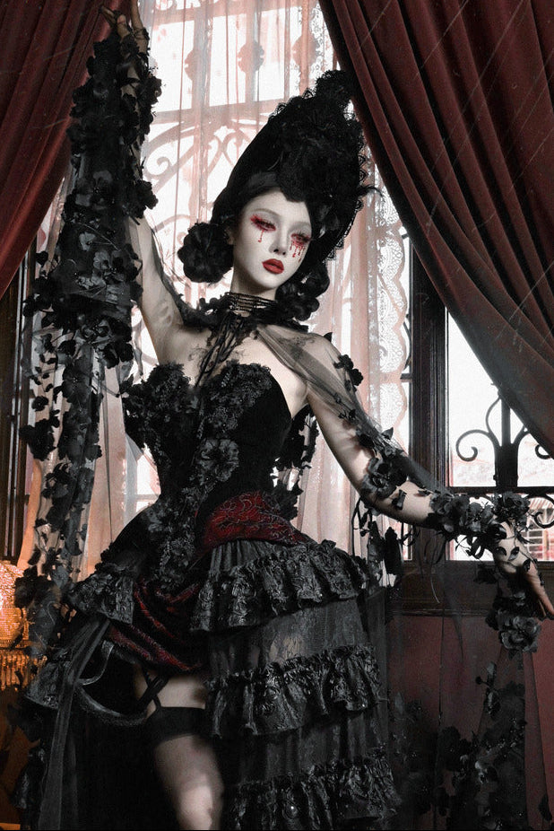 Thriller Gothic Hooded Cape Jacket