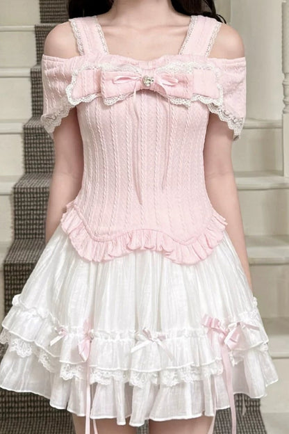 Top estilo muñeca princesa de leche