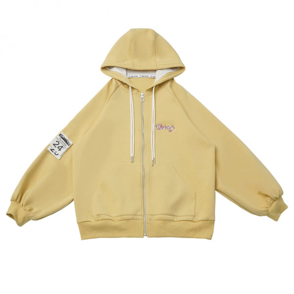 クリーミージャケット+Tシャツ+フードスウェット+スウェットパンツ