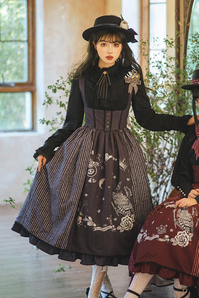 [November 4 Reservation Deadline] Magic Messenger Retro Elegant Gothic Dark Stand Color Shirt