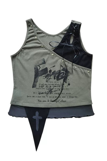 パラレルウェイストランドプリンテッドトップス