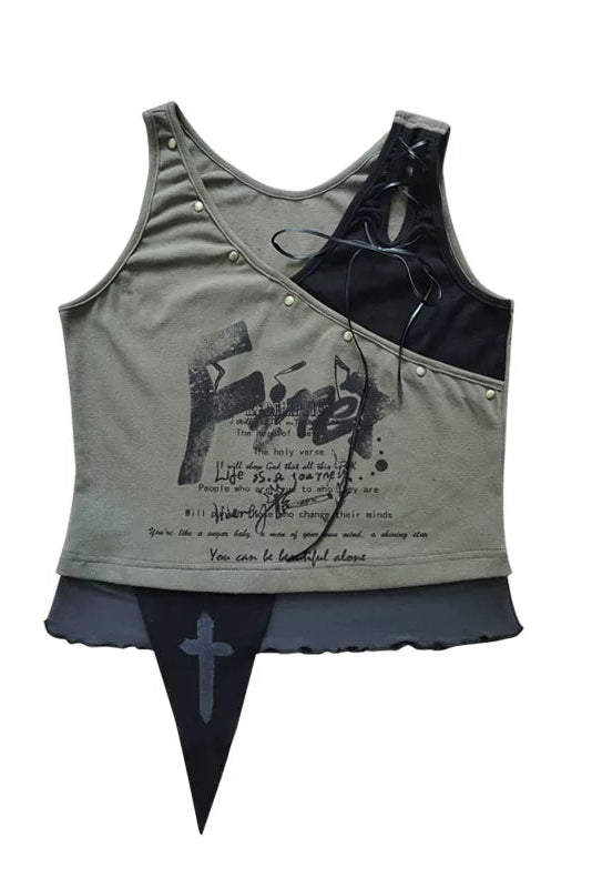 パラレルウェイストランドプリンテッドトップス