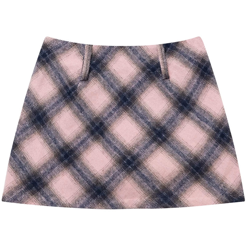 Misty Y2K Plaid Skirt