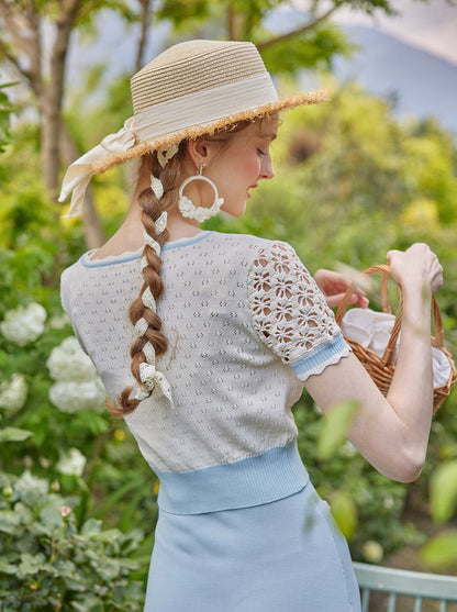 Retro summer dress + short cardigan