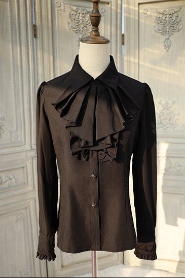 [Précommande jusqu'au 28 novembre] Sombre Night Poem Élégante chemise blanche foncée, robe, veste + Ensemble complet + Accessoires