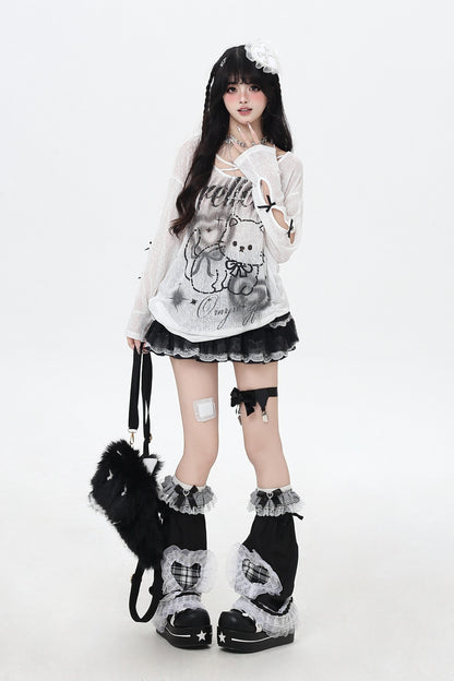 Sweet Cross Cat Tops