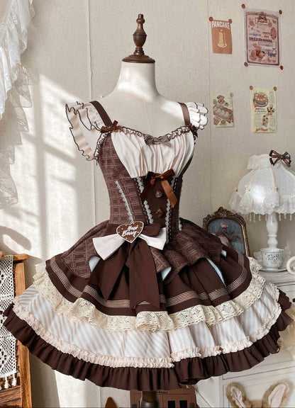 【予約商品】ミントショコラロリータチュチュスイートドレス＋リボンカチューシャ