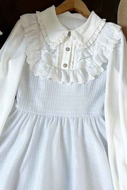 Doll Ruffle Collar Pastel Dress