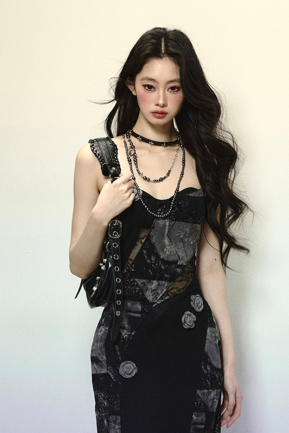 Royal Sister Style Lace Suspender Dress