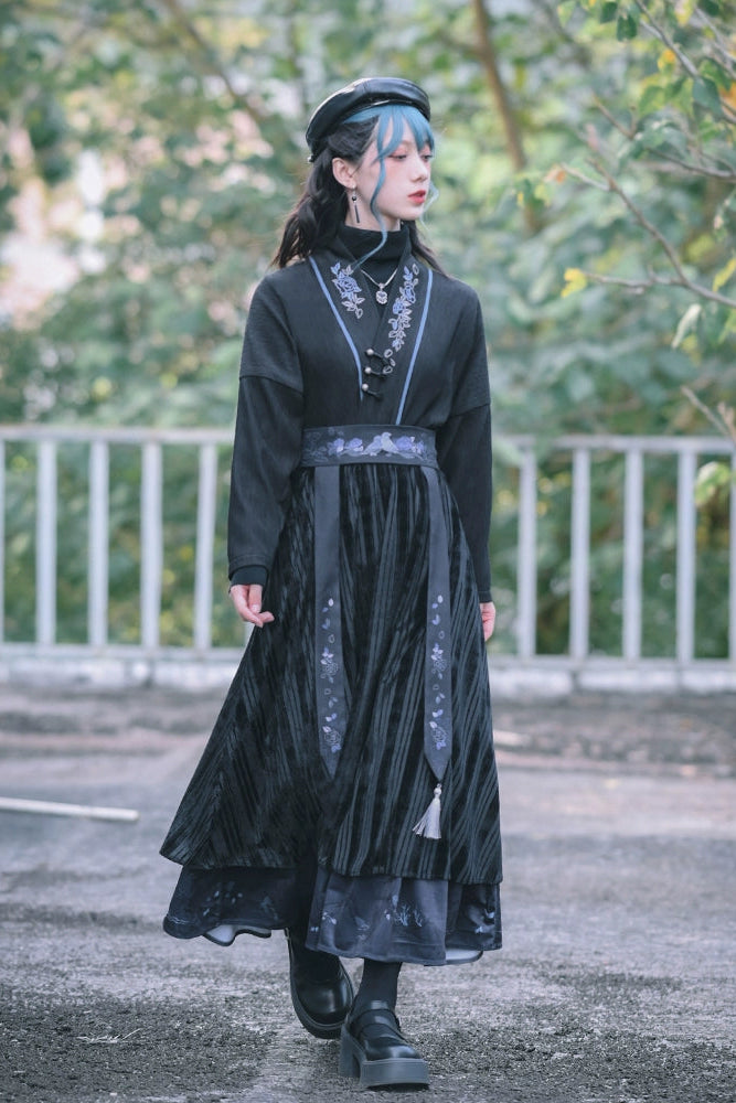 China Dark Double Skirt
