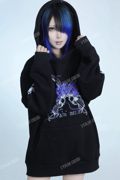 Düster-süßes Butterfly-Messer-Sweatshirt