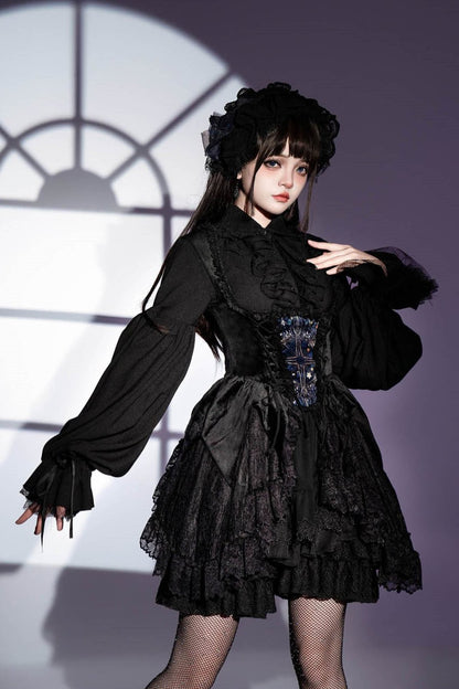 [Reservation deadline on October 15] Color Window Classical Elegant Gothic Lolita Dress/Shirt/Apron