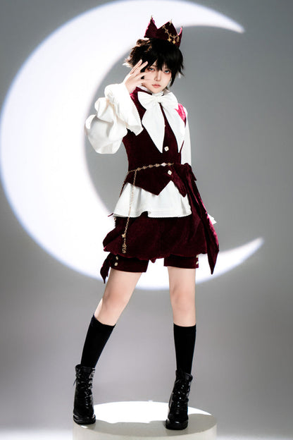 [May 27 reservation deadline] Hunting Rabbit Retro Red Bunny Ear Jacket + Vest + Shorts