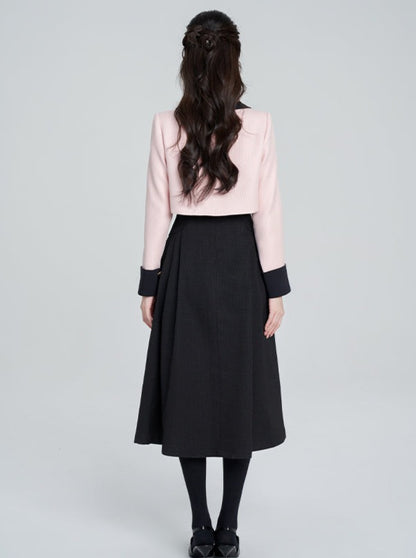 Pink French Chic Short Jacket + Suspender Dress