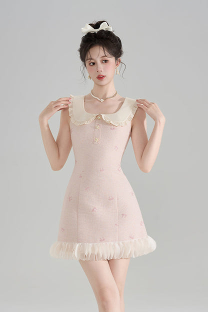 Sweet Doll Collar Sleeveless Dress