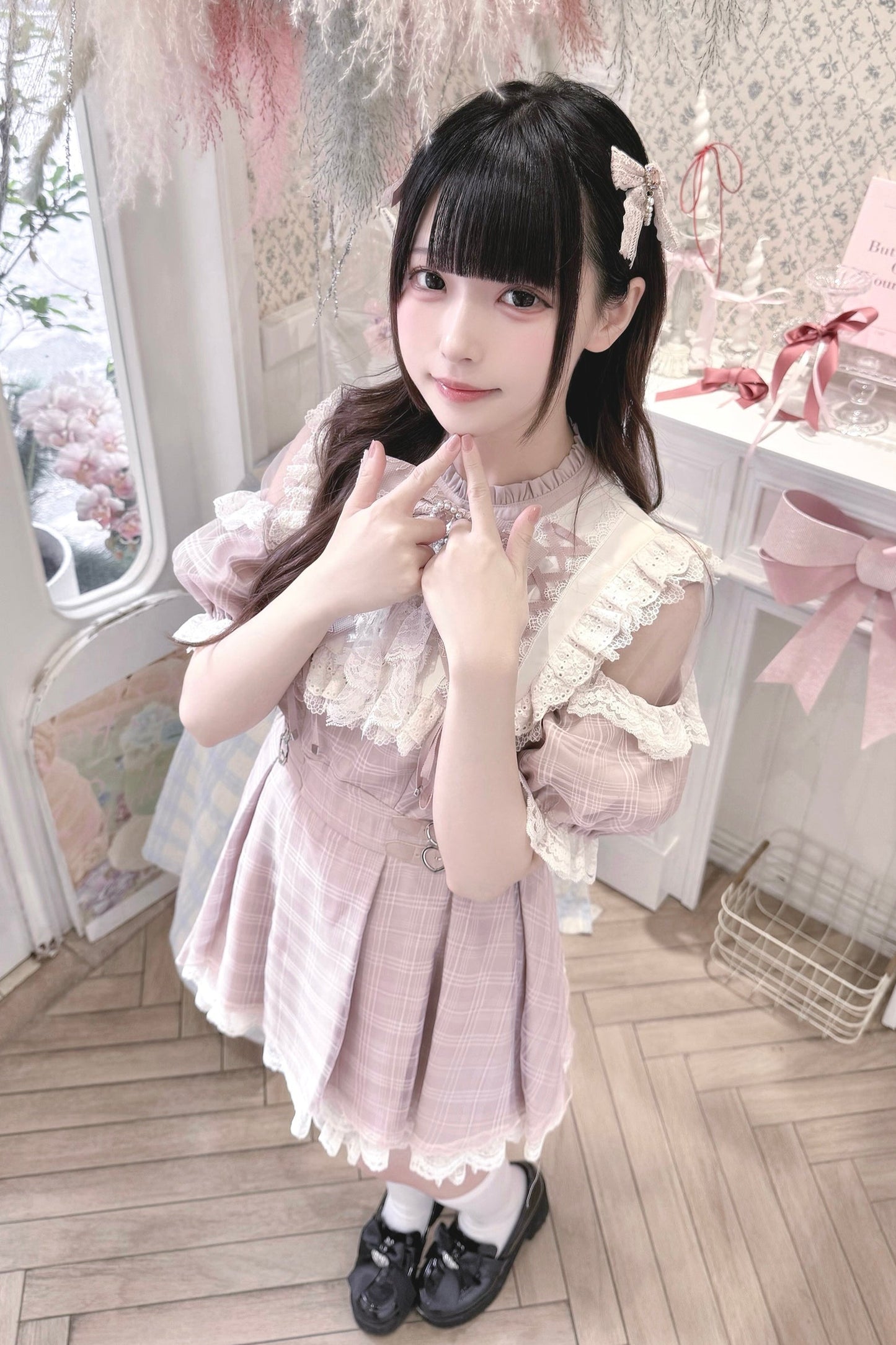 【予約商品】スイートチェック量産型ワンピース