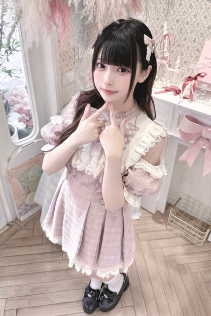 【予約商品】スイートチェック量産型ワンピース