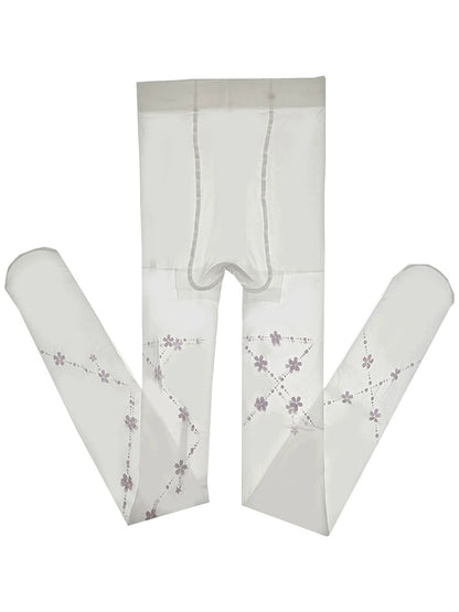 シアーフラワーロリータタイツ