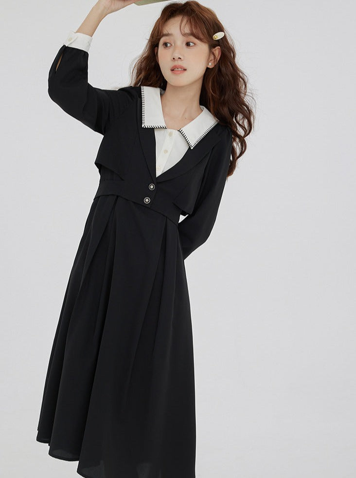 Robe rétro de style collège français