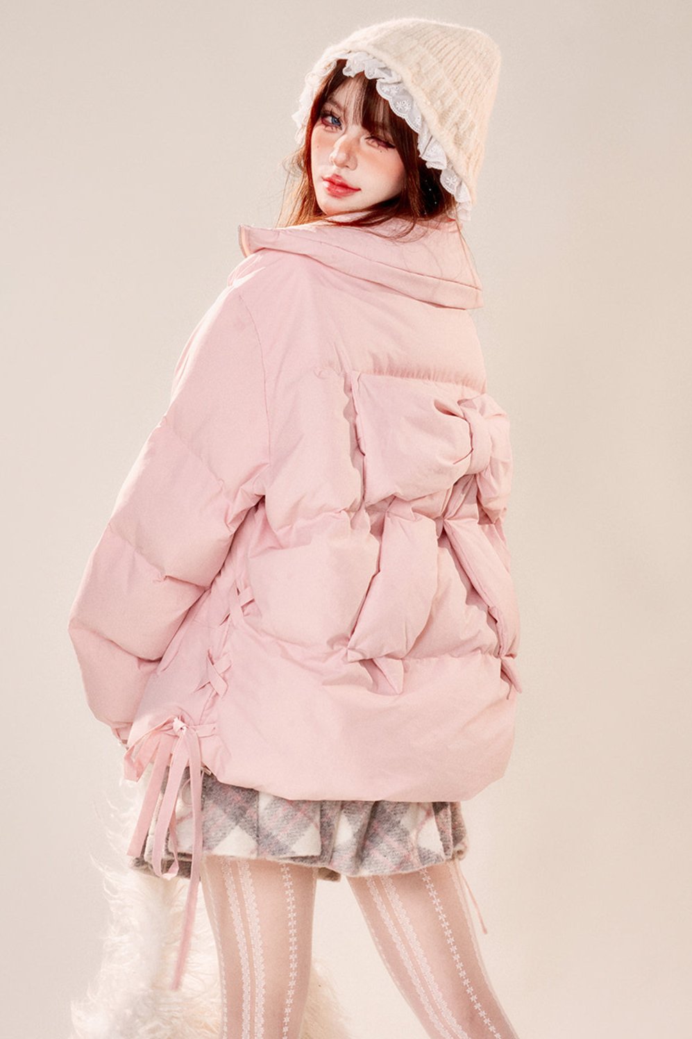 Peach Panna Cotta Cotton Jacket