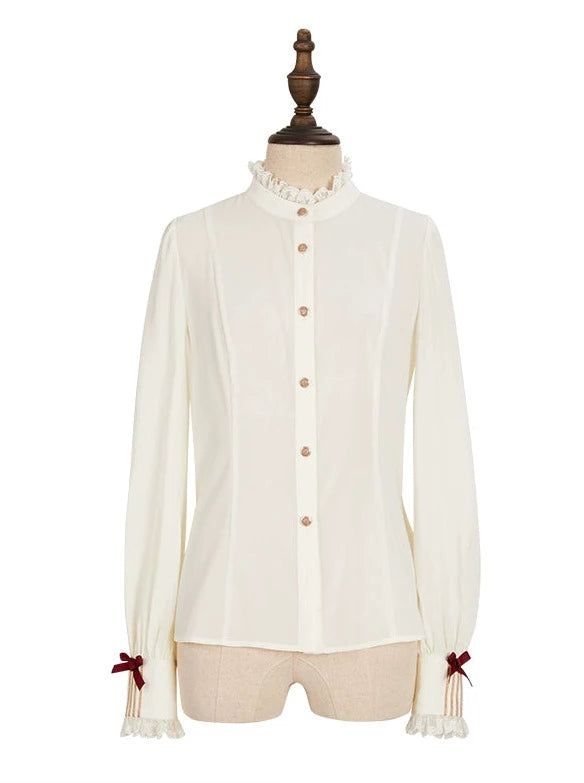 クラシックコンダクターシャツエンブロベストジャカードスカートセットアップ