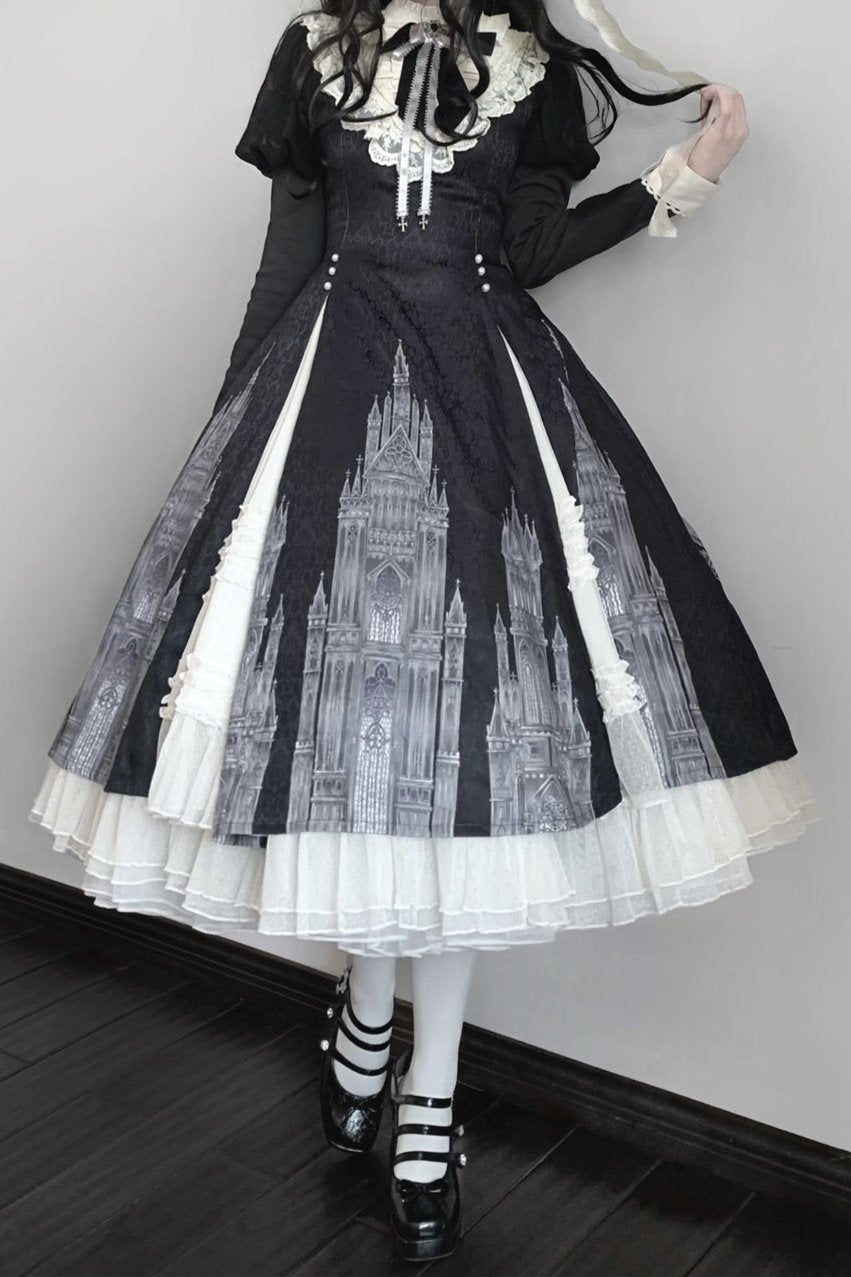 Church Bell Elegant Gothic Classical Dress – Belchic