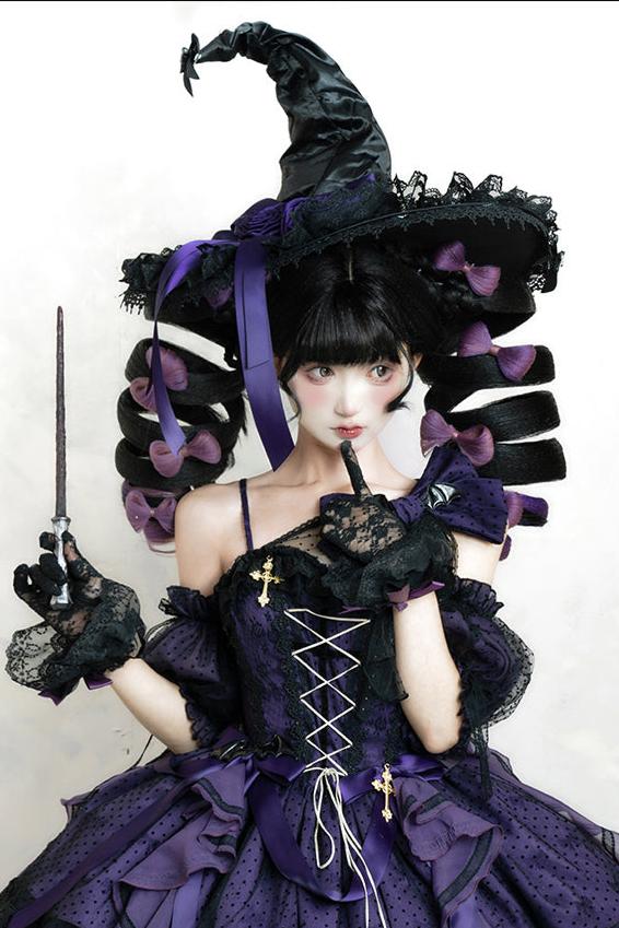 [Reservation deadline on October 17] Witch Heart Cross
Irregular Dress + Witch Hat + Hairband