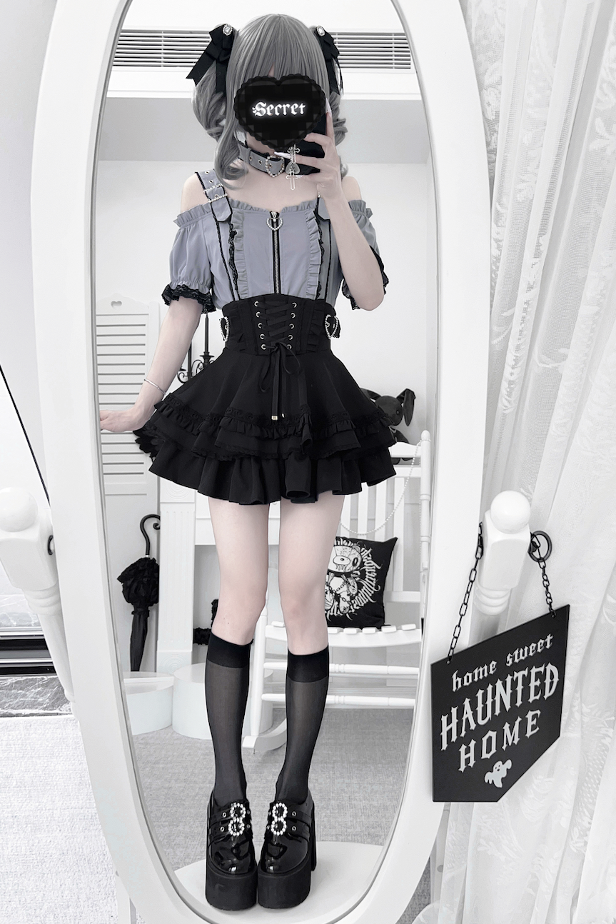 Subculture Heartbeat Top + Flared Skirt