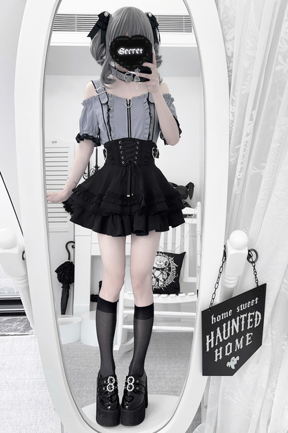 Subculture Heartbeat Top + Flared Skirt