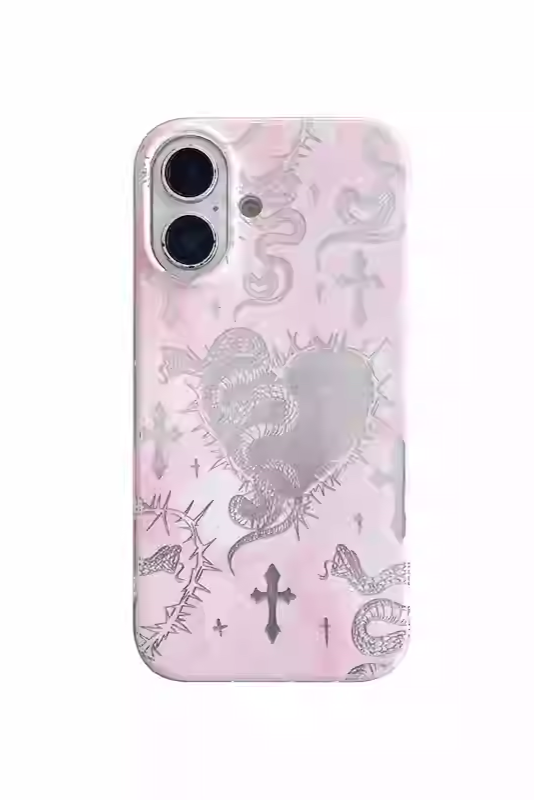 Cross Love Snake iPhone Case