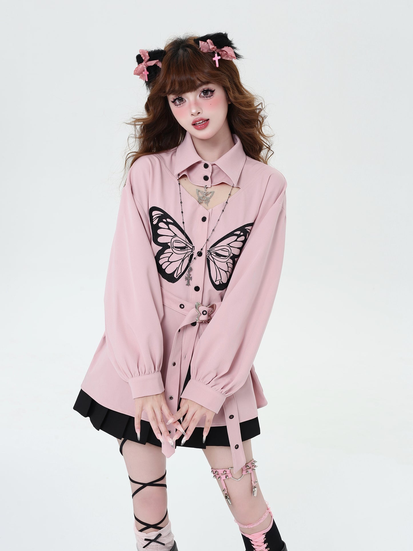 Butterfly Waist Mark Shirt