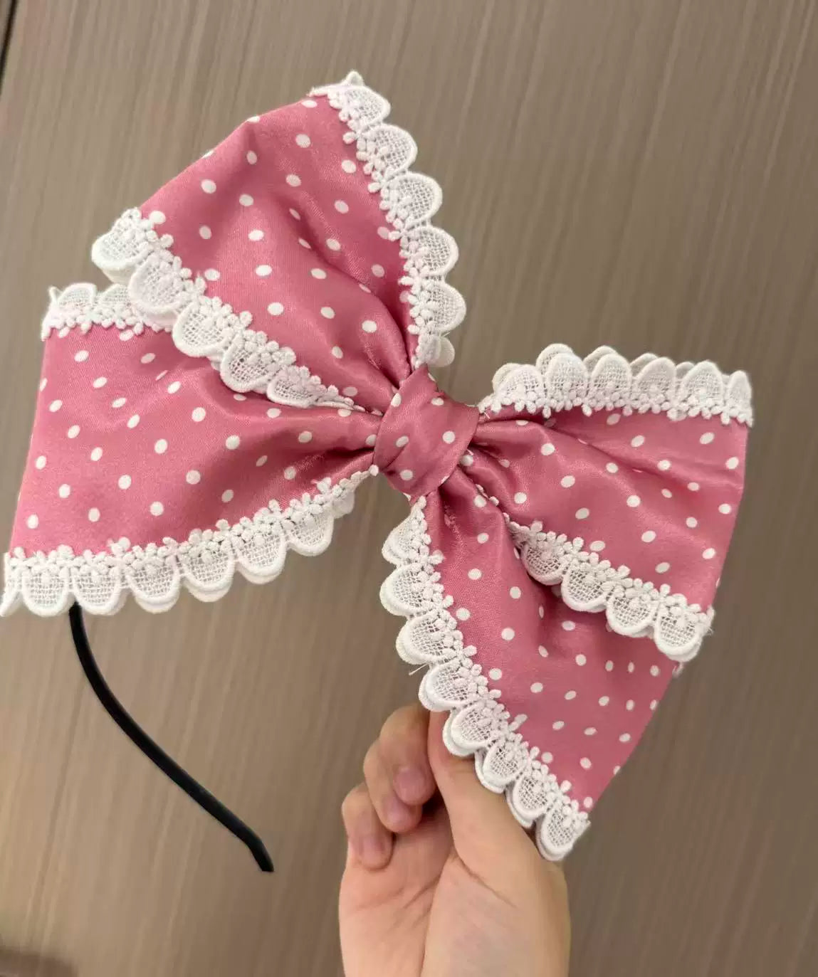【予約商品】Pink Heart Gift Box Series Accessories(Bunny ear ribbon KC / Polka dot ribbon KC / Hair clip pair)