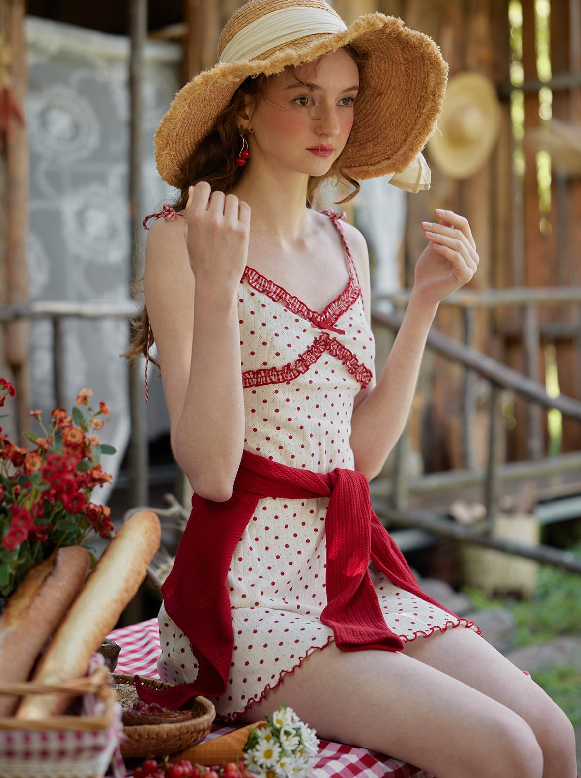 Dot Lace Summer Girly Camisole Dress Belchic Dot Lace Summer Girly Camisole Dress Belchic