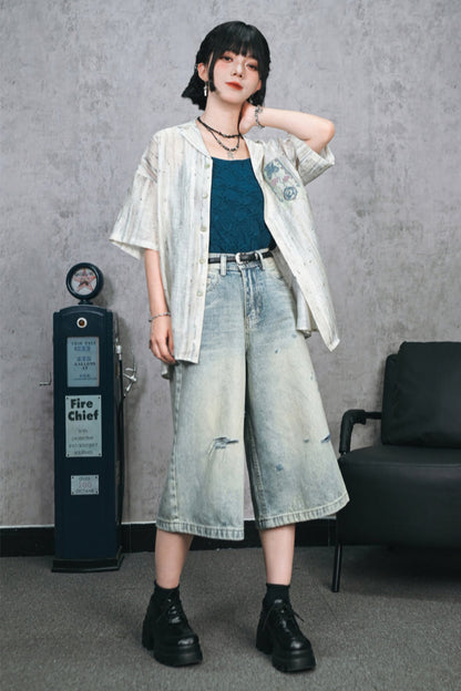 Mode Design Textured Sleeveless Top