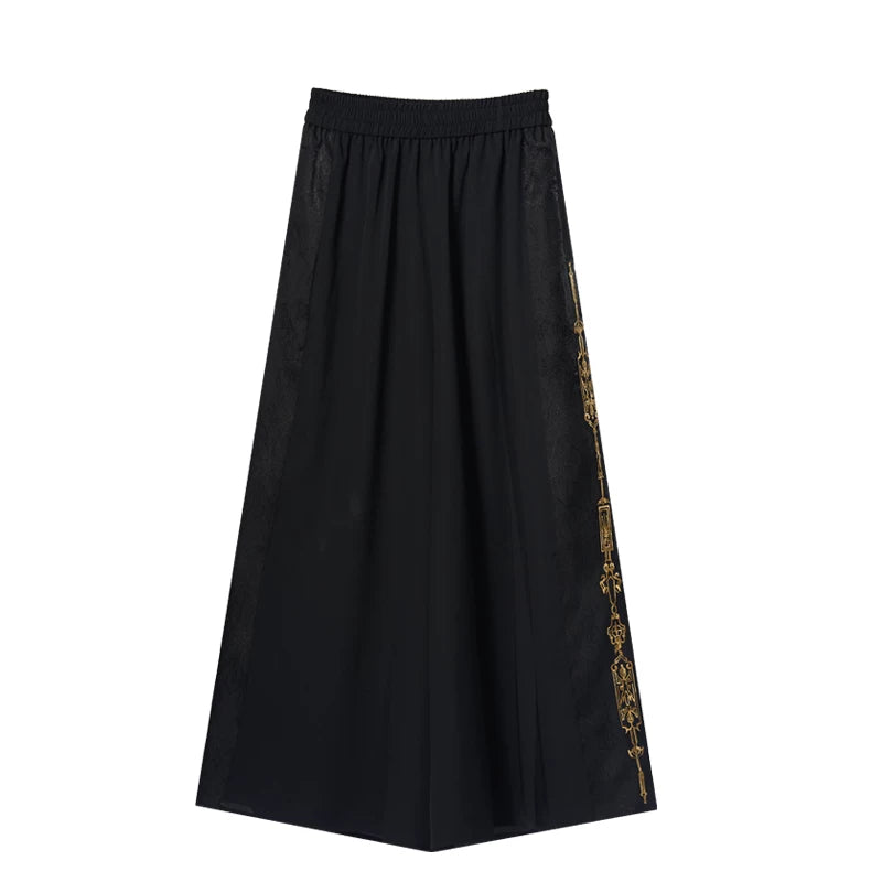 Lagenlook-Set mit weiter Hose im China-Stil