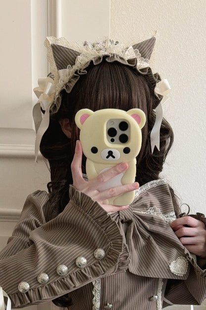 [Pre-order Deadline: April 25] Phantom Cat Series Cat Ear Hairband + Ribbon Veil Hat